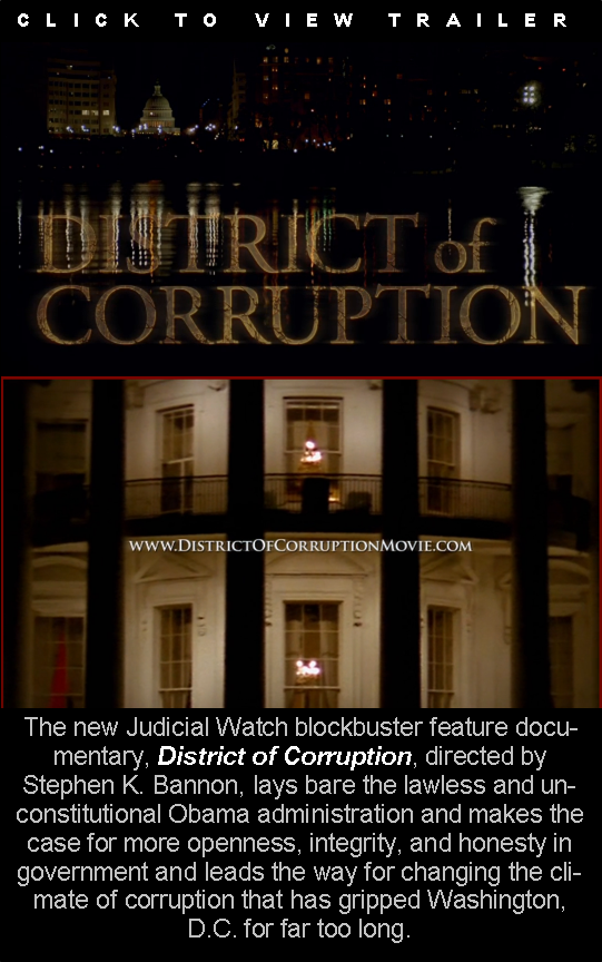 District of Corruption- Documentary from Stephen K Bannon- hits theaters October 26th, 2012